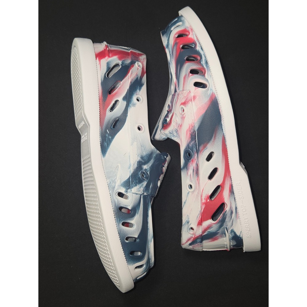 Sperry Top Sider foam Womens Slip On Shoes Tie Dye Water Shoes Size 7W